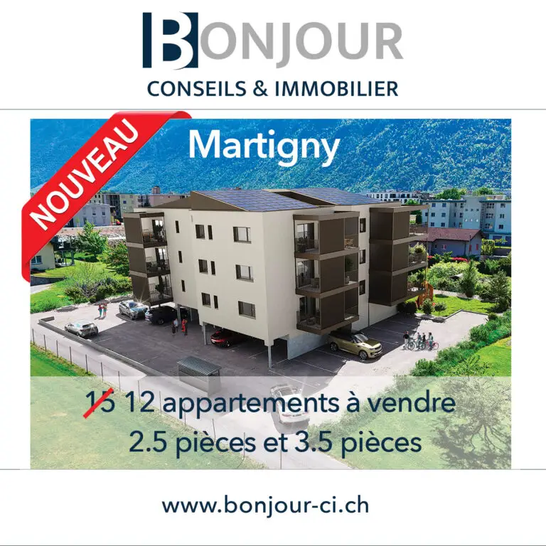 Immeuble La Praille Martigny - 15 appartements à vendre